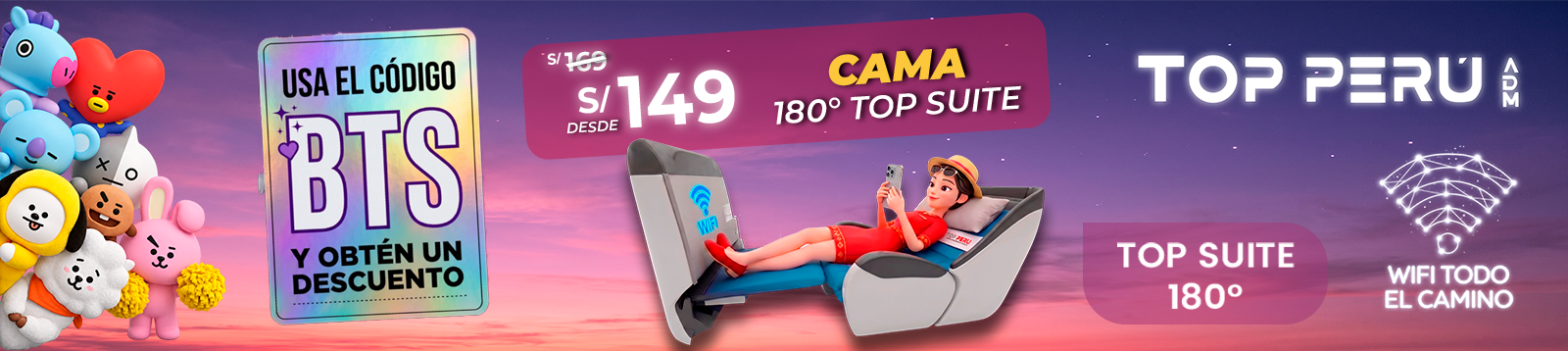 TOP PERU Top Suite 180 - desde S/149 - codigo BTS - TABLET